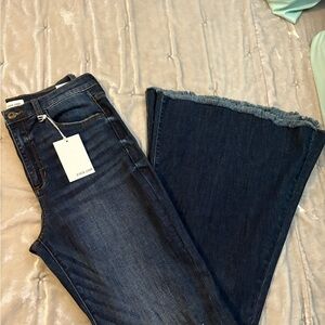 Sneak Peek Dark Blue Boot Cut Jeans